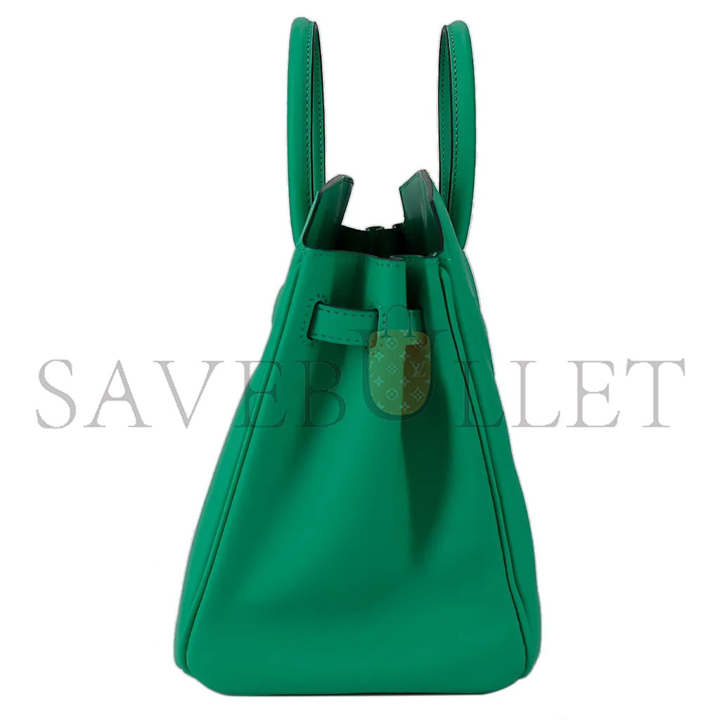 HERMÈS MASTER BIRKIN 25 SHADOW SWIFT LEATHER PHANTOM MINT GREEN BAG H082629CK60 (25*20*13cm)